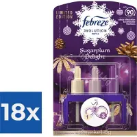 Ambi Pur Electric Navulling 3volution  Sugarplum Delight 20 ml - Voordeelverpakking 18 stuks