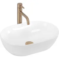 REA Amelia 45 - Opzetwastafel - Wit - 45X31X12,5Cm
