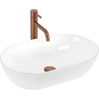 REA Amelia 52 - Opzetwastafel - Wit - 52X32,5X12,5Cm