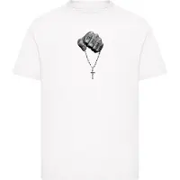 Mister tee Faith Meets Strength T-shirt Met Korte Mouwen