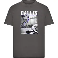 Mister tee - Kids Ballin Hard Kinder Tshirt - Kids 146/152 - Grijs