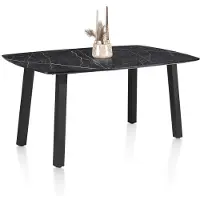 Henders & Hazel Palace bartafel 4-poots HPL/metalen frame gebroken zwart
