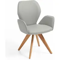 NIEHOFF SITZMÖBEL Colorado Trend-Line design fauteuil wild eiken/leder draaibaar