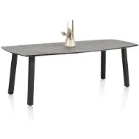 Henders & Hazel Palace bartafel 4-poots HPL/metalen frame gebroken zwart