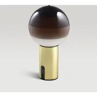 Marset Design tafellamp Dipping Light, dimbaar, bruin / roest, Woon-/ Eetkamer, Glas, Design, tafellamp