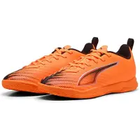 Puma Ultra 6 Play Zaalvoetbalschoenen (IN) Kids Oranje Zwart Zilver