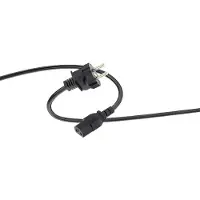 ISY Icp-5001 Schuko-voedingskabel 25 M Zwart