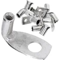 Kalitec 10 stuks KA03-L4 standaard buiskabelschoenen haaks 1,0 mm²-1,5 mm² M4 I zonder kijkgat I 90° I Made in Germany