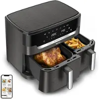 Tefal EY942H Easy Fry Dual XXL Airfryer Grijs