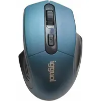 Iggual Muis iggual ERGONOMIC-L 1600 dpi Blauw Zwart/Blauw