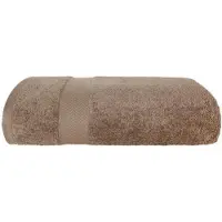 Faro Luxe Katoenen Handdoek Fashion 50x100 cm Beige 550g/m² met Rand