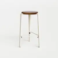 TIPTOE Mi Lou Barkruk - 66 cm Tinted oak | Cream White | Triangle