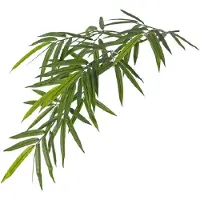 Top Art Topart Kunstplant groene bamboe hangplant/tak - 82 cm - UV bestendig - Bamboetak - Kunsttak voor binnen en buiten