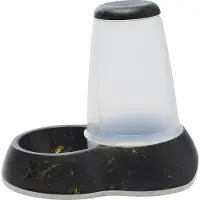 Savic voerdispencer loop marble zwart/goud 32,5x22x29 cm 3 ltr