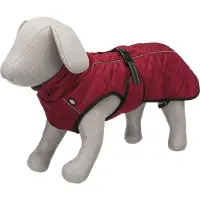 Trixie Hondenjas Minot Rood - Gewatteerd Fleece, Reflecterende Strepen, 30 cm