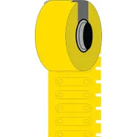 Brady BM-2-7599-YL-R polyethyleen tags geel Ø 3.50 opening 23 mm x 5,20 mm (origineel)