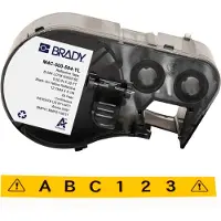 Brady M4C-500-584-YL plastic labels zwart op geel 12,7 mm x 6,1 m (origineel)