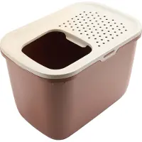 Savic kattenbak hop in champagne roze/terracotta - 58,5x39x39,5 cm