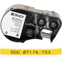 Brady M4C-250-342-YL tape krimpkous zwart op geel 11,15 x 2,13 m (origineel)
