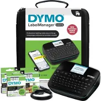 Dymo LabelManager Executive 640 CB draagbare labelprinterkit met draagtas en 3 labelcassettes | compacte QWERTZ-labelmaker | Bluetooth- & USB-connectiviteit | compatibel met D1-labels