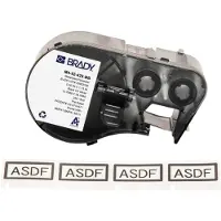 Brady M4-92-428-BB gemetalliseerde polyester labels zwart op lichtgrijs 12,70 mm x 33,02 mm (origineel)