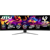 MSI MPG 491CQPX QD-OLED, 124,5 cm (49 inch), 5120 x 1440 pixels, Dual QHD, QD-OLED, 0,03 ms, Zwart