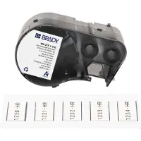 Brady M5-375-1-342 tape krimpkous zwart op wit | 25,40 mm x 16,38 mm (origineel)