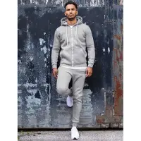 Enzo | Heren Zip Up Hoodie Tracksuit Set - Grijs