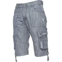 Enzo Heren Cargo Combat Denim Short
