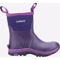 Cotswold Blaze Tpr+neopreen Dames Paarse Regenlaarzen