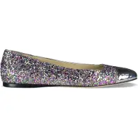 Jimmy Choo WATSON ballerina's zilver
