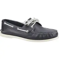 Sperry Authentiek 2 Oog Leer Heren Marineblauwe Bootsschoenen