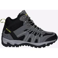 Hi-tec Jaguar Mid Polyester Heren Wandelschoenen In Grafiet/Zwart/Citroen