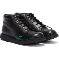 Kickers Kick Hi Heren Leren Enkellaarzen - (Zwart)