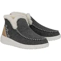 HeyDude Denny Wool Faux Shearling Dames Grijze Laarzen