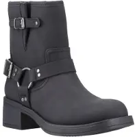 Rocket dog Nino Faux Leather Dames Zwarte Hakken Enkellaarsjes