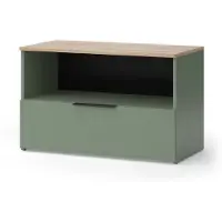 Vicco Wido Sideboard – 80 x 50 cm met 1 gesloten compartiment Groen