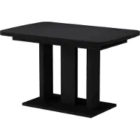 Vicco Eettafel Fenaro, Zwart, 120-160 x 80 cm 2 delen