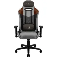 Aerocool DUKE AeroSuede - Universele gamingstoel - Draagvermogen: 150 kg - Gewicht: 125 kg - Materiaal: Nylon - Frame: Staal - Kleur: Zwart - Grijs