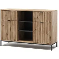 Vicco Eliza Dressoir – 120 x 81.2 cm met 2 lades en 2 deuren Viking Eik