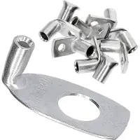 Kalitec 10 stuks KA06-L8 standaard buiskabelschoenen haaks 2,5 mm² M8 I zonder kijkgat I 90° I Made in Germany