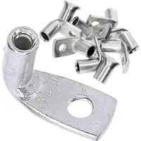 Kalitec 10 stuks KA03-L3 standaard buiskabelschoenen haaks 1,0 mm²-1,5 mm² M3 I zonder kijkgat I 90° I Made in Germany