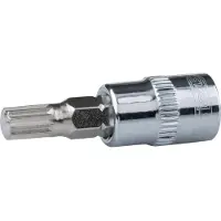 Ks Tools 918.3858, 1 stuk, 12-kantige flens, M6, chroomvanadiumstaal, 50 mm, 45 g