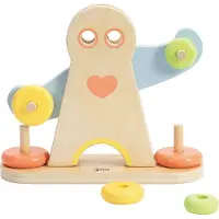 Classic World Houten Hercules Weegschaal, 7dlg.