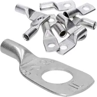 Kalitec 10 stuks HR2-8 standaard buiskabelschoenen 2,5 mm² M8 I zonder kijkgat I Made in Germany