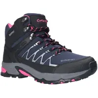 Cotswold Abbeydale Mid Dames Wandelschoenen Van Rubber In Marineblauw/Zwart/Fuchsia