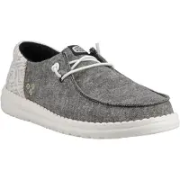 HeyDude Wendy Funk Surf Baja Katoenmengsel Vrouwen Zwarte/Multi Mokassins Schoenen