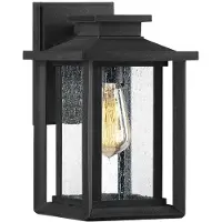 QUOIZEL LED Wand Buitenlamp Wakefield | 1X E27 Max 60W | IP44 | Dimbaar | Earth Black
