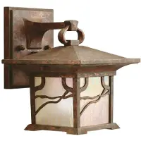Kichler LED Wand Buitenlamp Morris | 1X E27 Max 60W | IP44 | Dimbaar | Distressed Copper