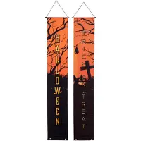 Europalms Halloween Banner, Geisterhaus 2er-Set, 30x180cm - Halloweendecoratie